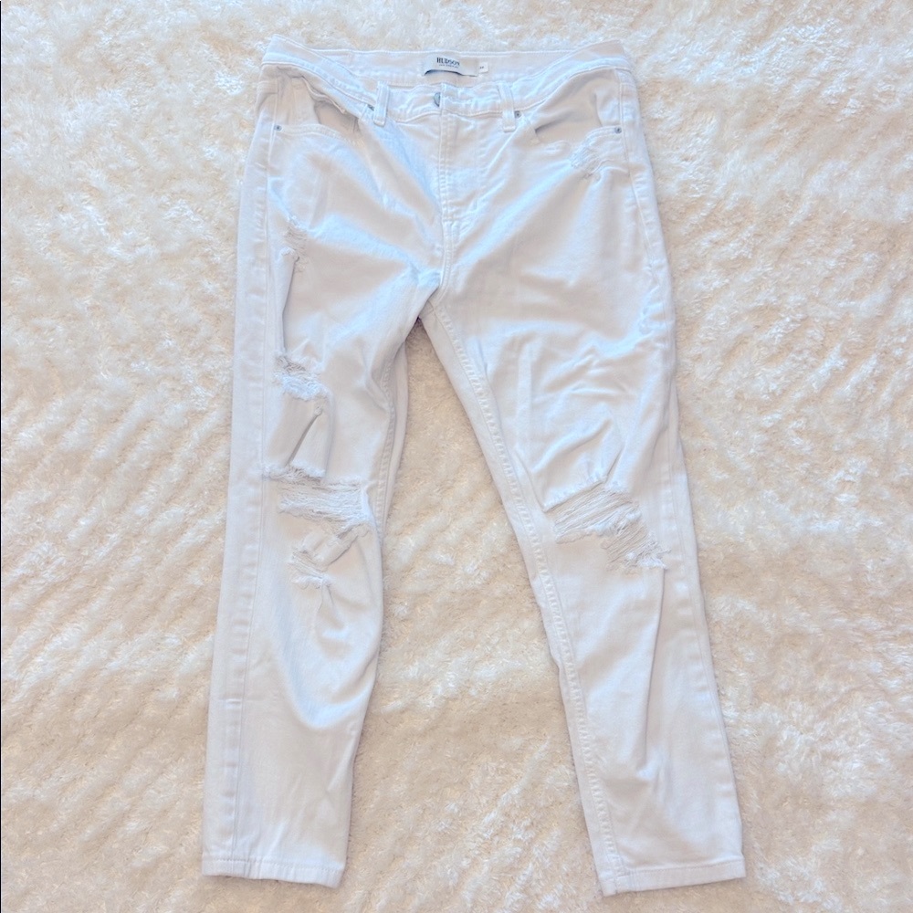 Men’s White Hudson Jeans
